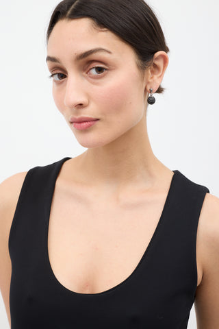 John Hardy Sterling Silver & Black Onyx Dangle Earrings