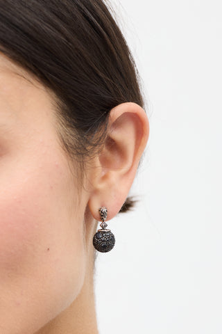 John Hardy Sterling Silver & Black Onyx Dangle Earrings