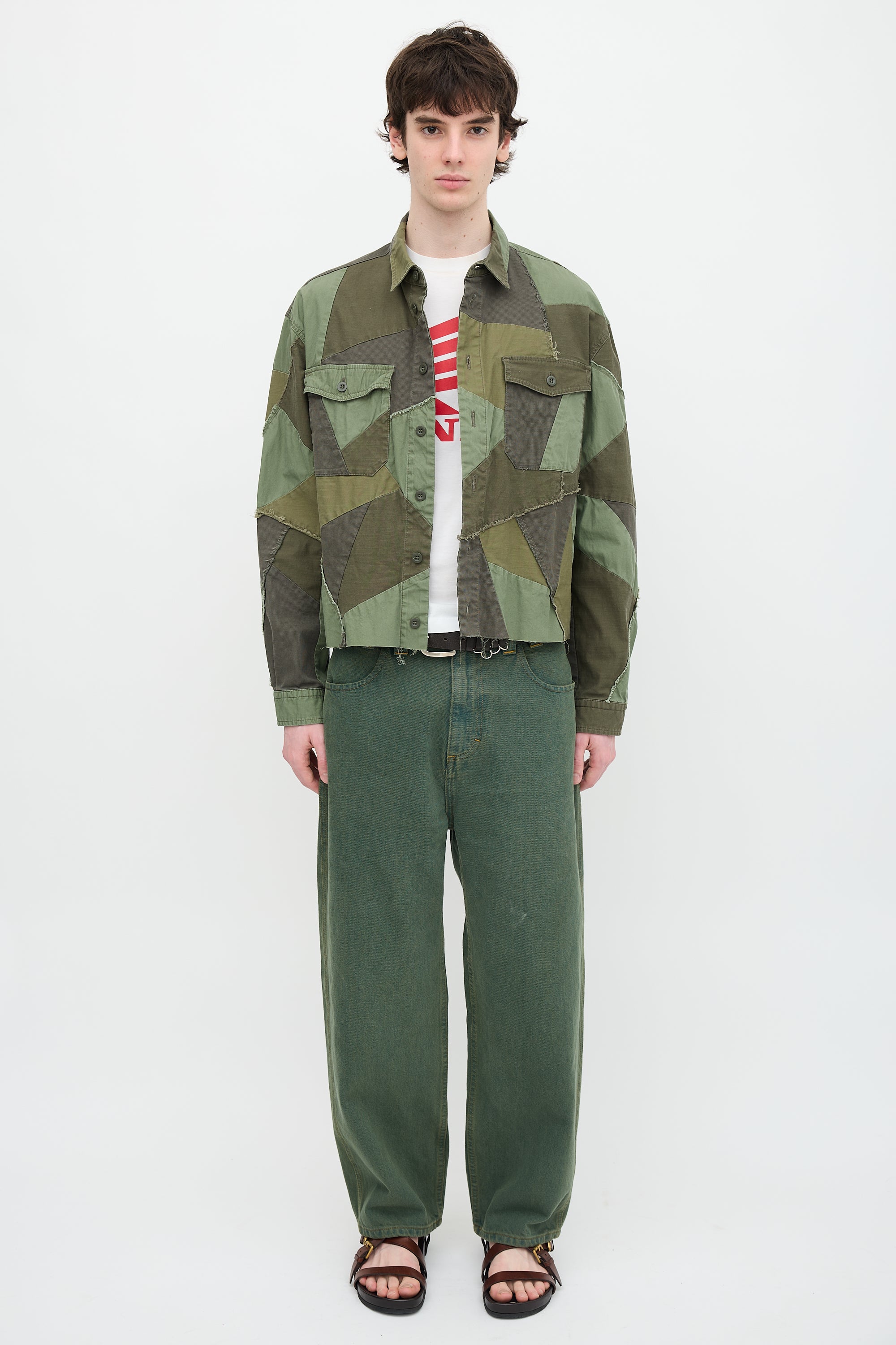 John Elliott Patchwork Shirt
