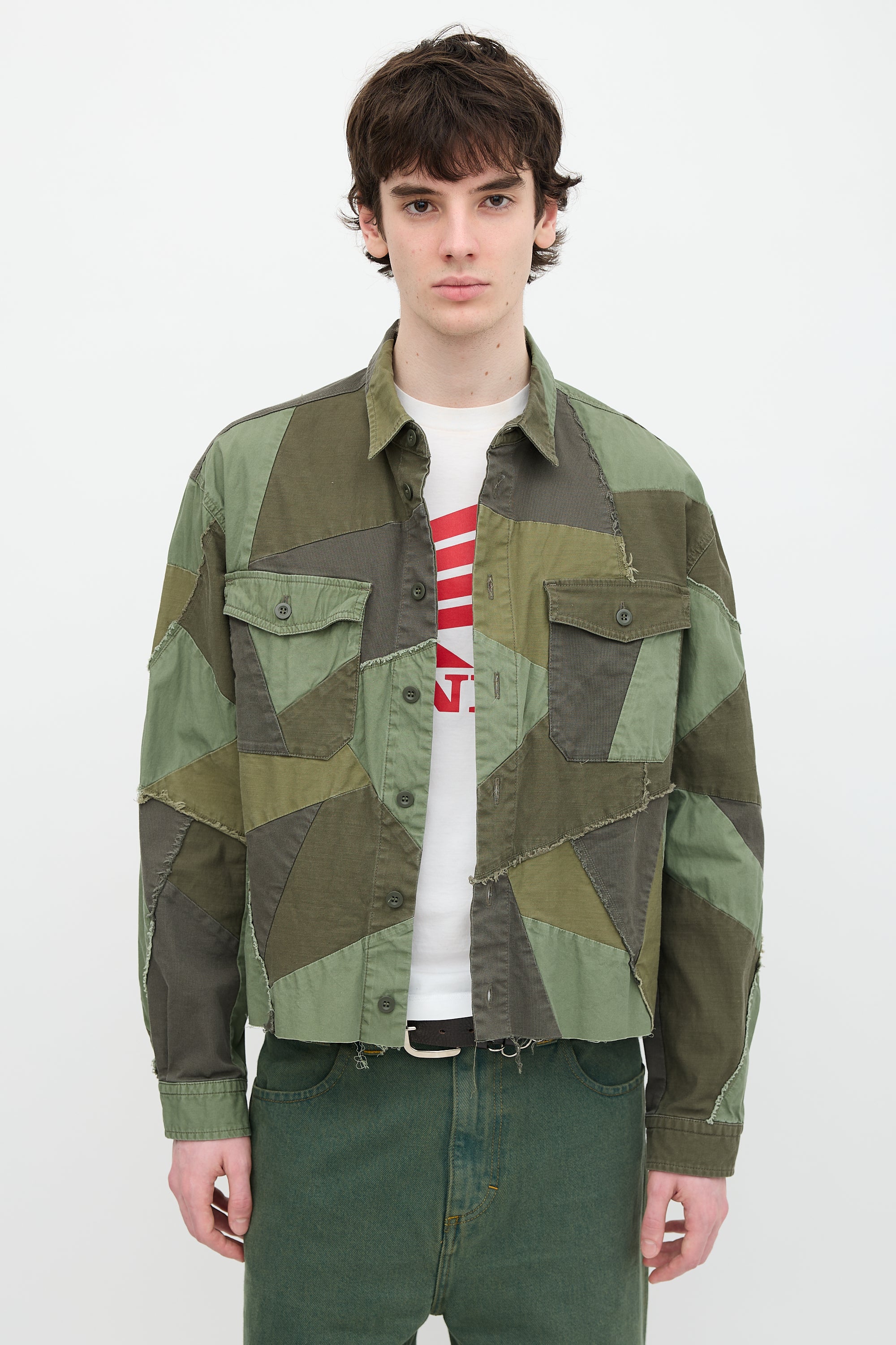 John Elliott Patchwork Shirt