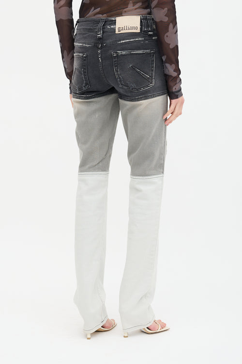John Galliano Panelled Slim Jeans