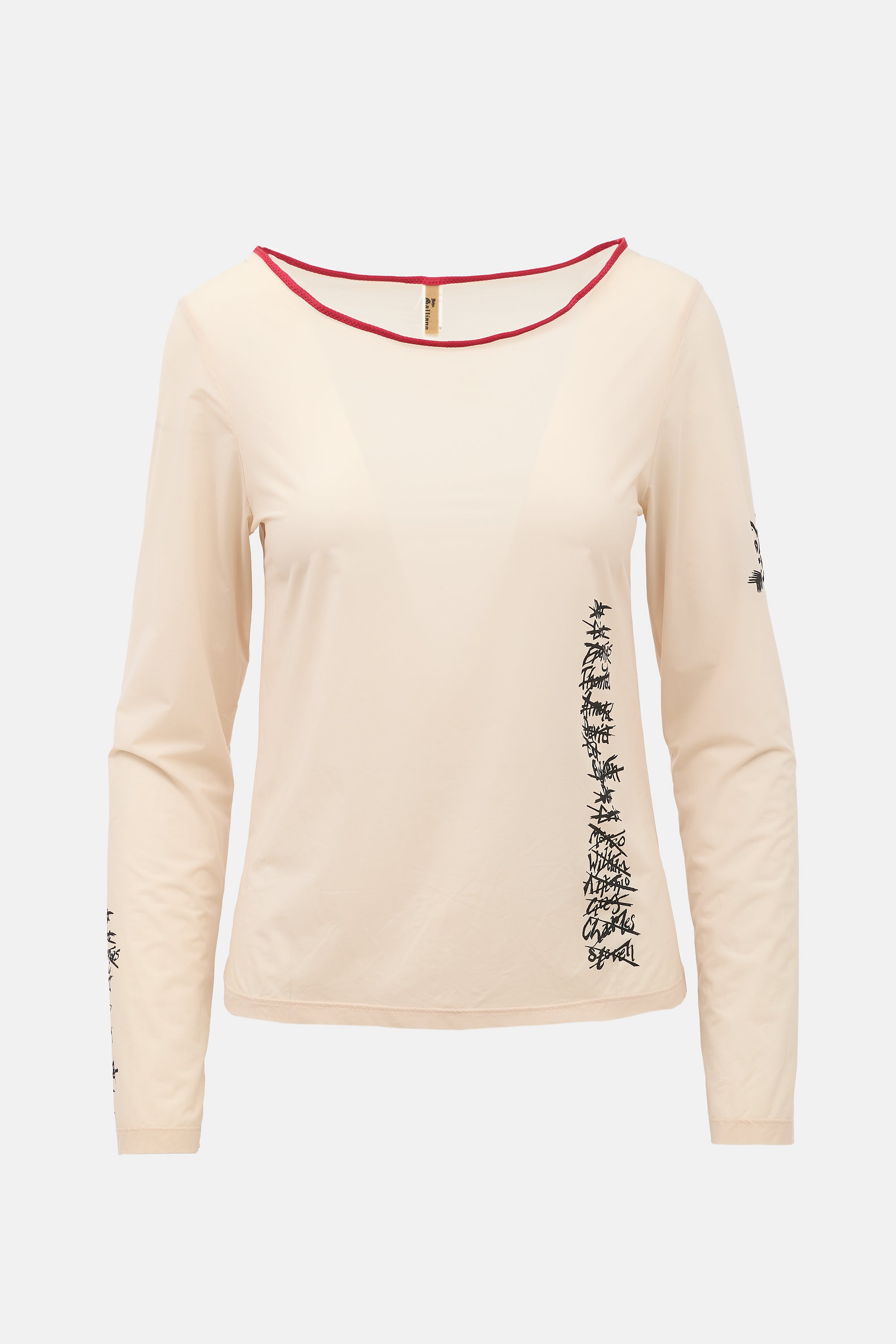 John Galliano Vintage Sheer Tattoo Top