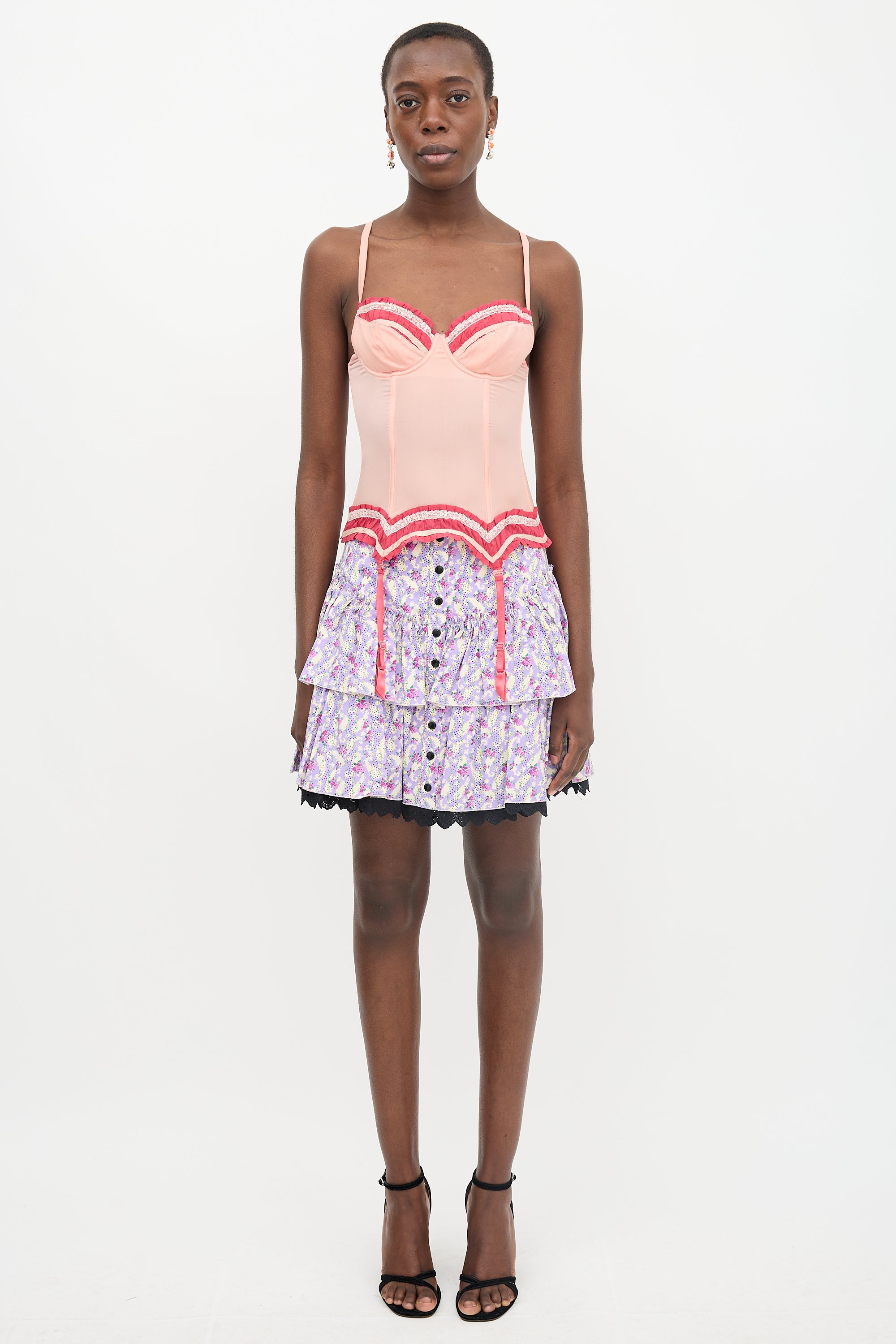John Galliano 1990s Silk Corset Top