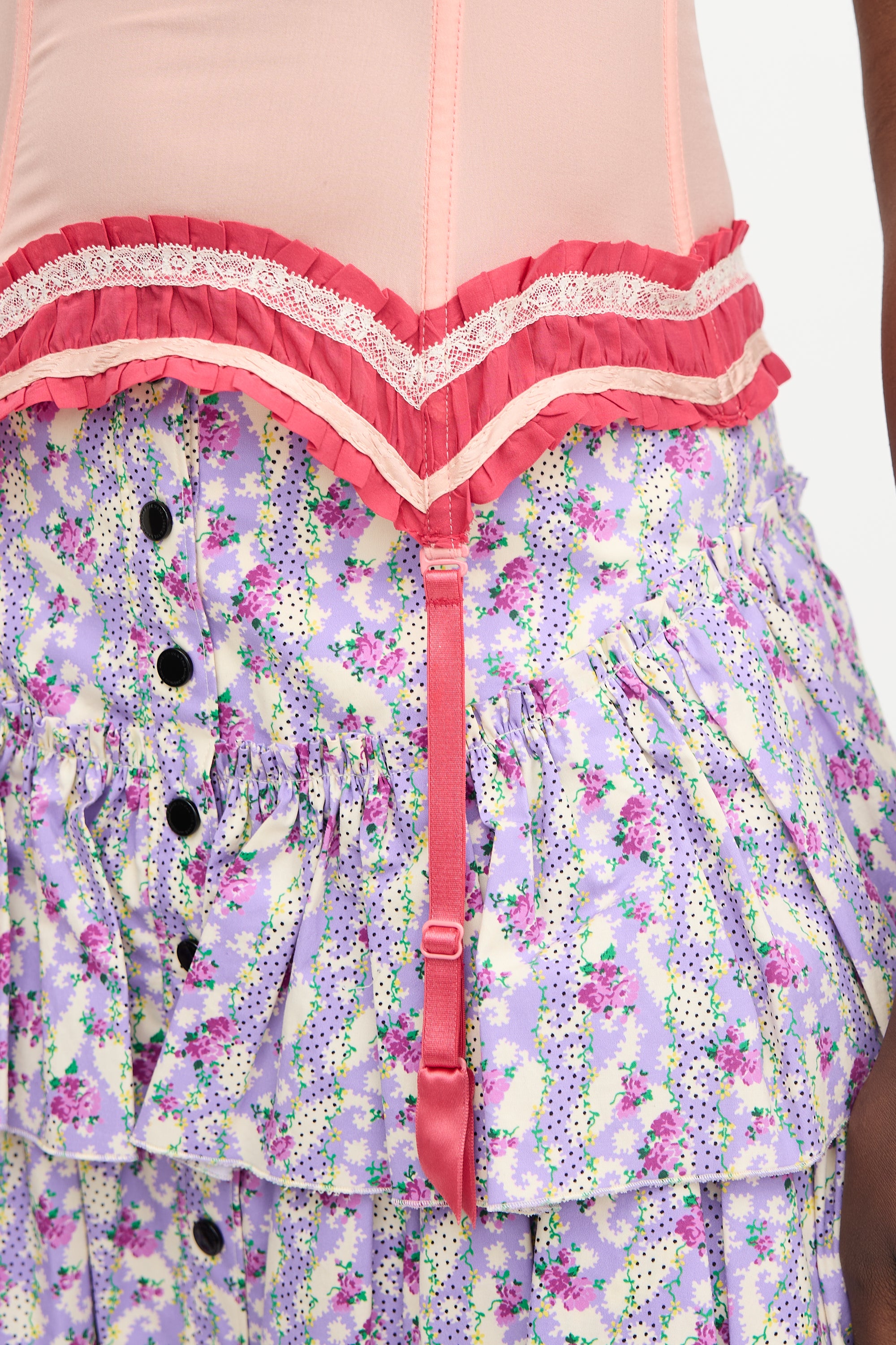 John Galliano 1990s Silk Corset Top