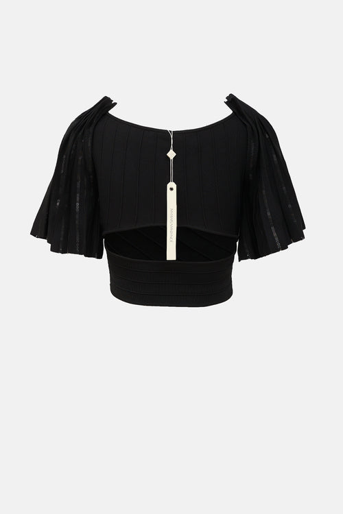 Simkhai Pleated Sleeve Bandage Top