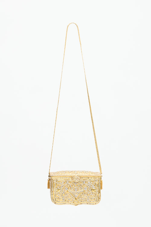Judith Leiber Vintage Crystal Minaudière Box Bag