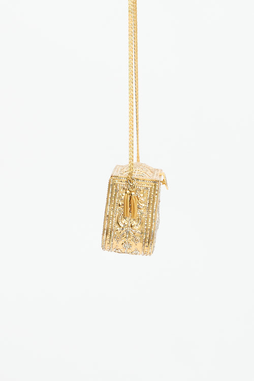 Judith Leiber Vintage Crystal Minaudière Box Bag