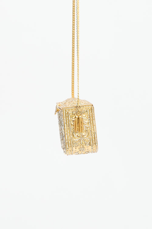 Judith Leiber Vintage Crystal Minaudière Box Bag