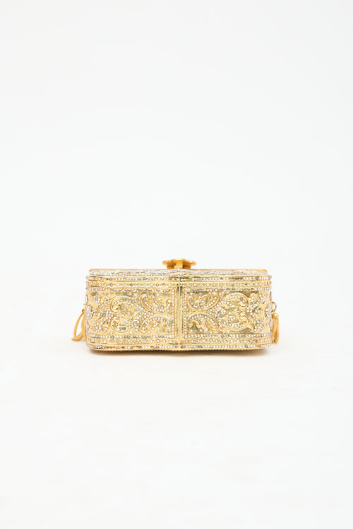 Judith Leiber Vintage Crystal Minaudière Box Bag