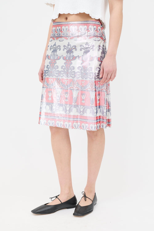 Junya Watanabe FW 1999 Shiny Printed Skirt