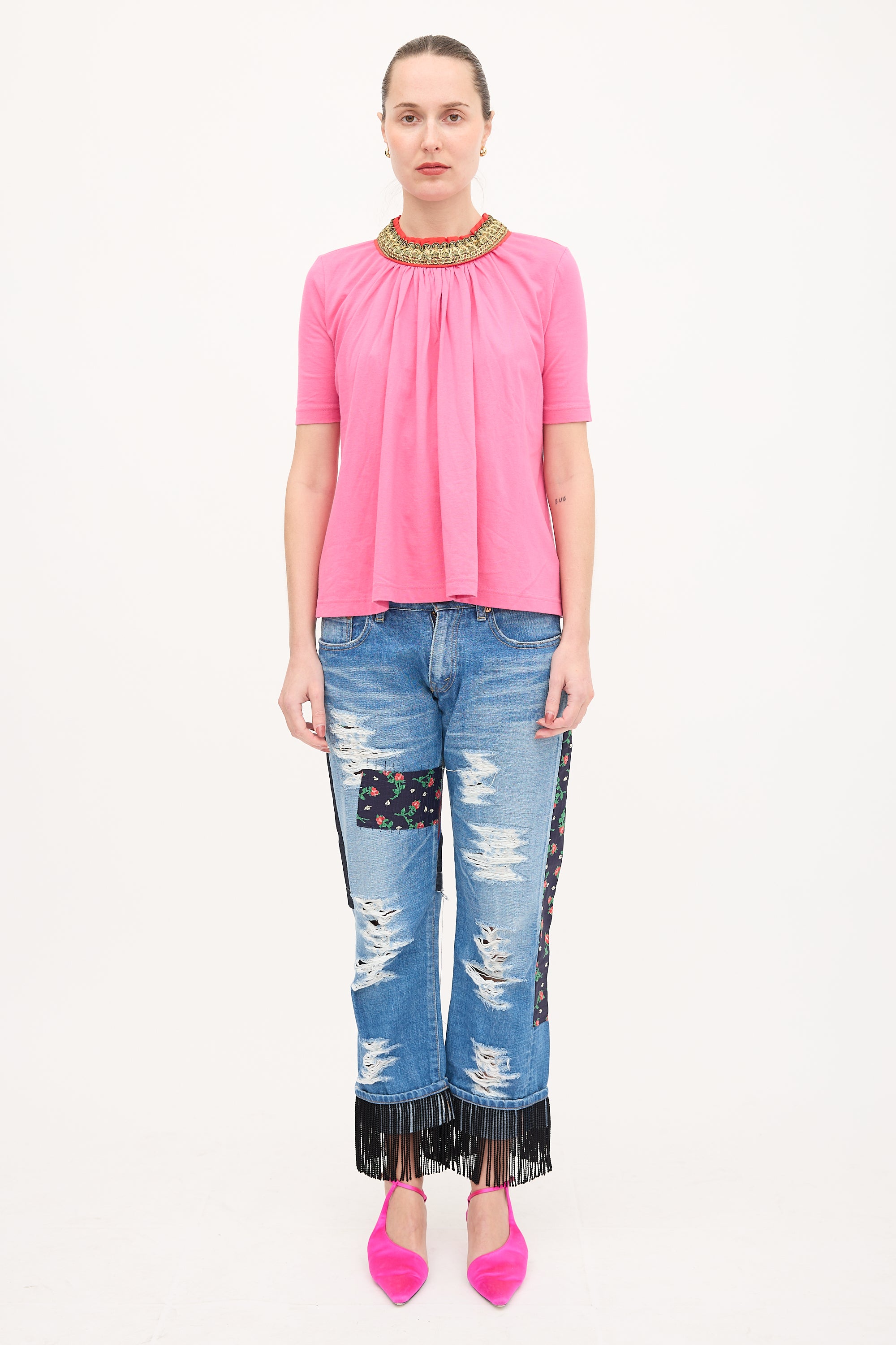 Junya Watanabe FW 2007 Embroidered T-Shirt