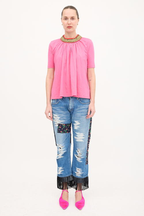 Junya Watanabe FW 2007 Embroidered T-Shirt