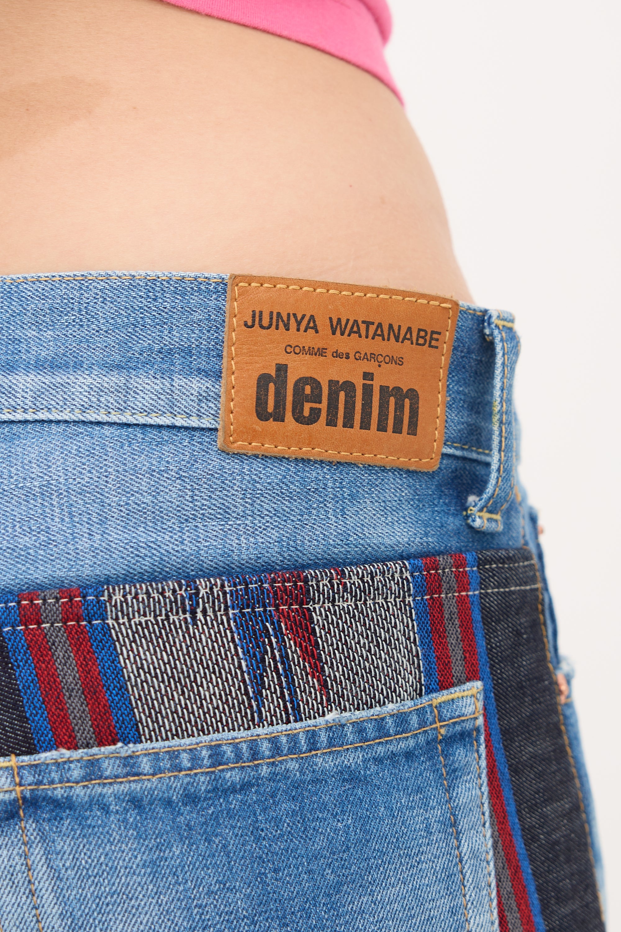 Junya Watanabe FW 2013 Fringe Patchwork Jeans
