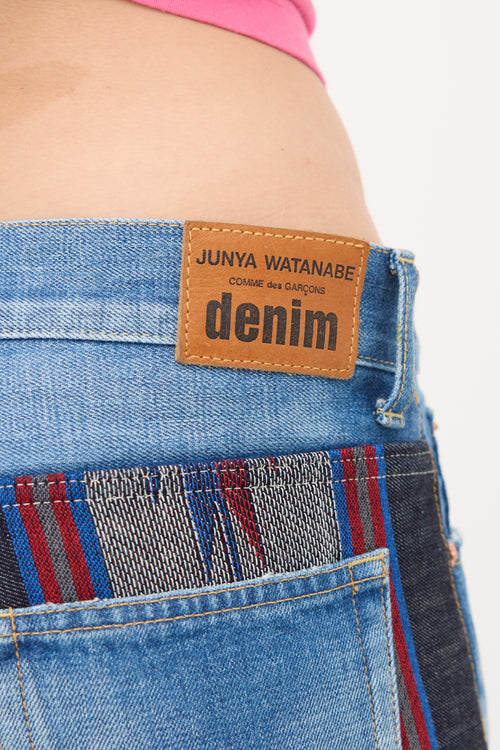Junya Watanabe FW 2013 Fringe Patchwork Jeans