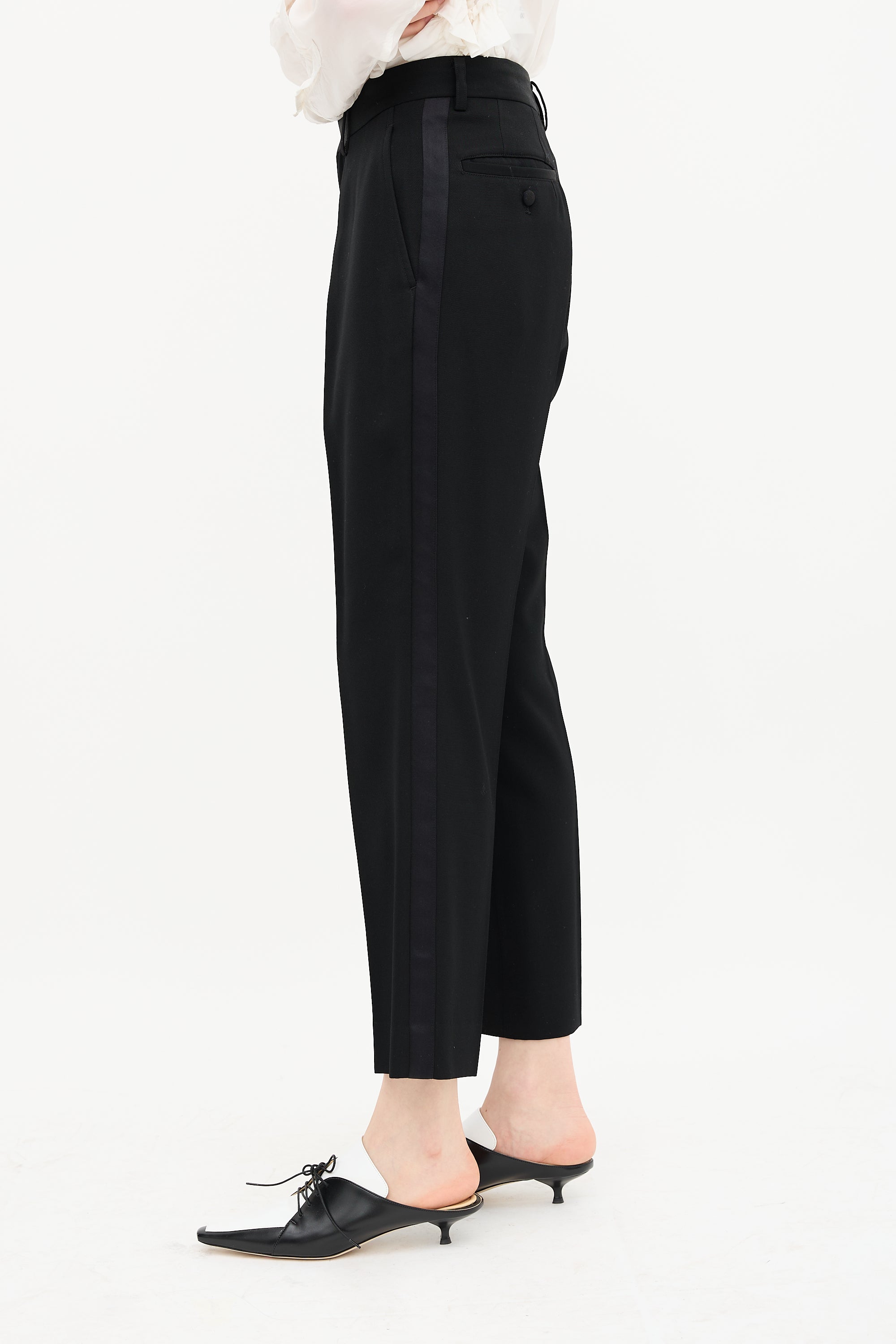 Junya Watanabe Fall 2015 Satin Trim Trouser
