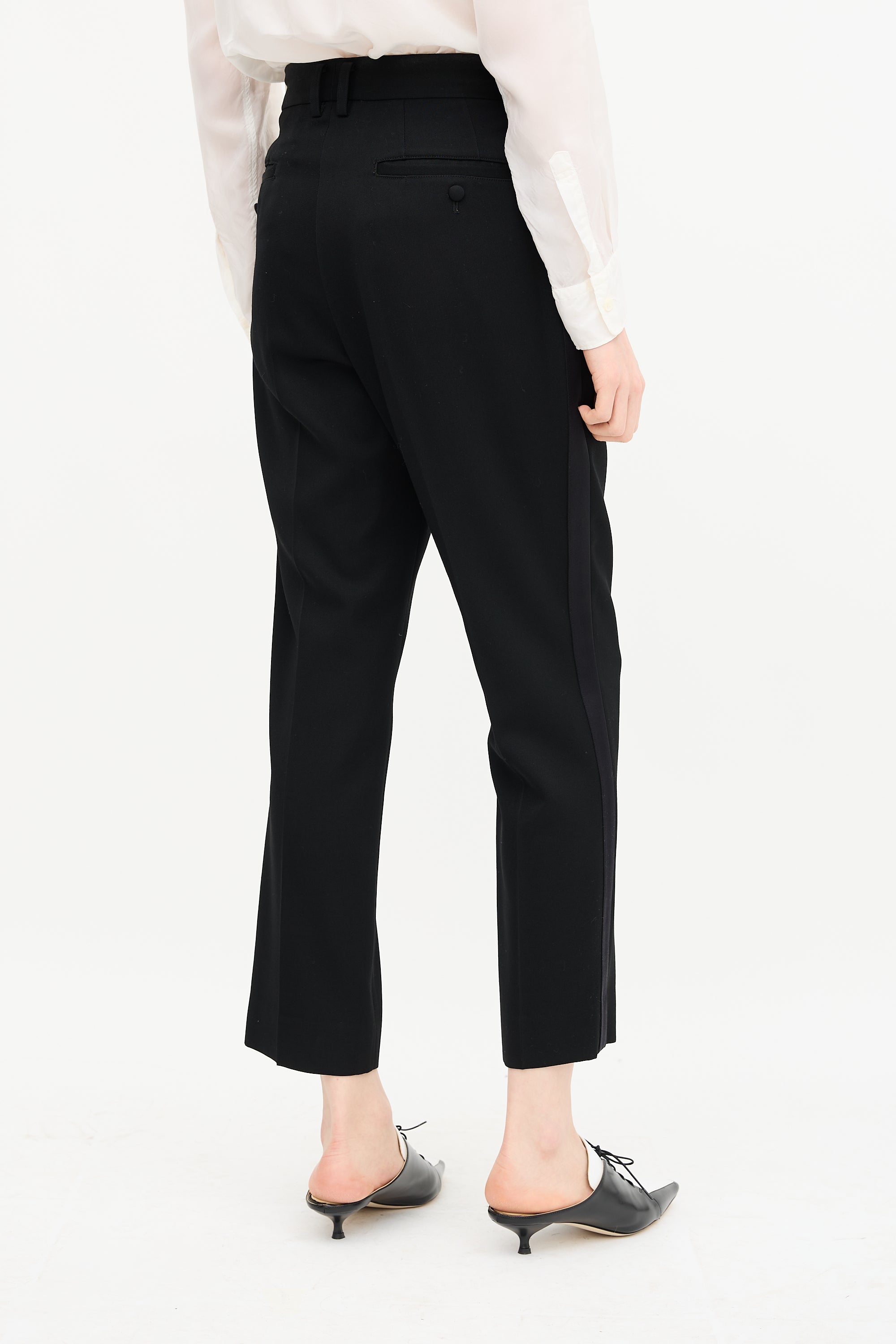 Junya Watanabe Fall 2015 Satin Trim Trouser