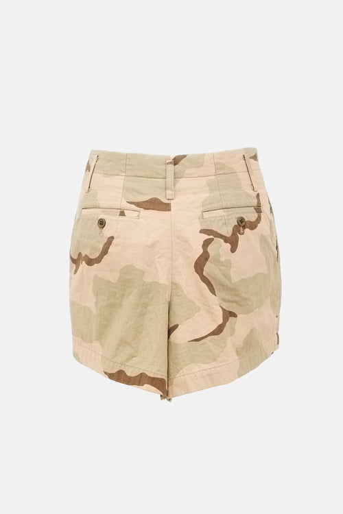 Junya Watanabe FW 2005 Beige Camo Mini Ripstop Skirt