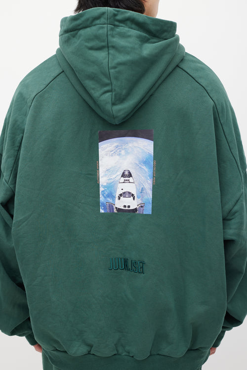 Juun.J Green & Multicolour Space Co-Ord Set