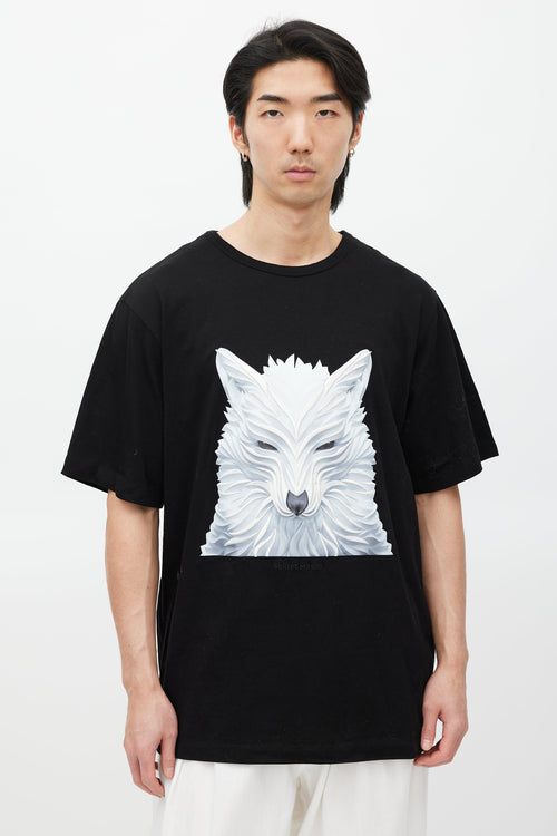 Juun.J X Shkret Maxim Black & White Embroidered T-Shirt