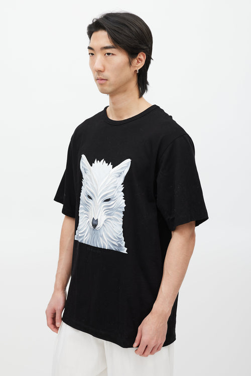 Juun.J X Shkret Maxim Black & White Embroidered T-Shirt