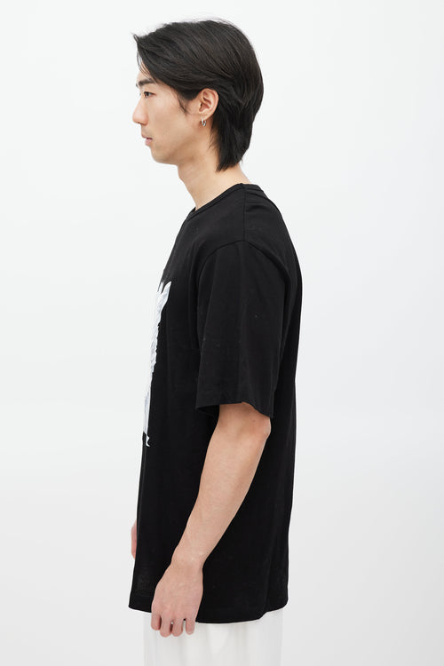 Juun.J X Shkret Maxim Black & White Embroidered T-Shirt