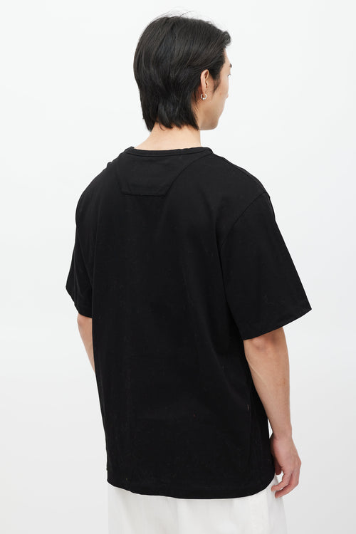 Juun.J X Shkret Maxim Black & White Embroidered T-Shirt