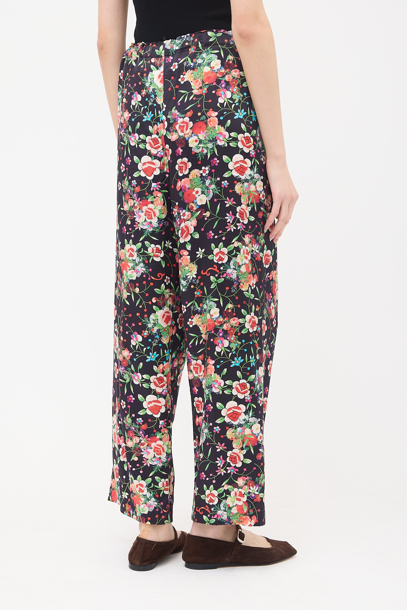 Comme des Garcons FW 2020 Silk Floral Trousers
