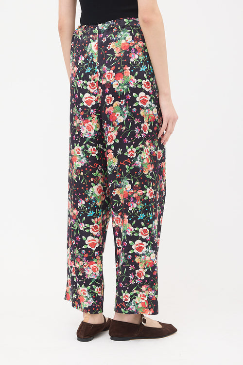 Comme des Garcons FW 2020 Silk Floral Trousers