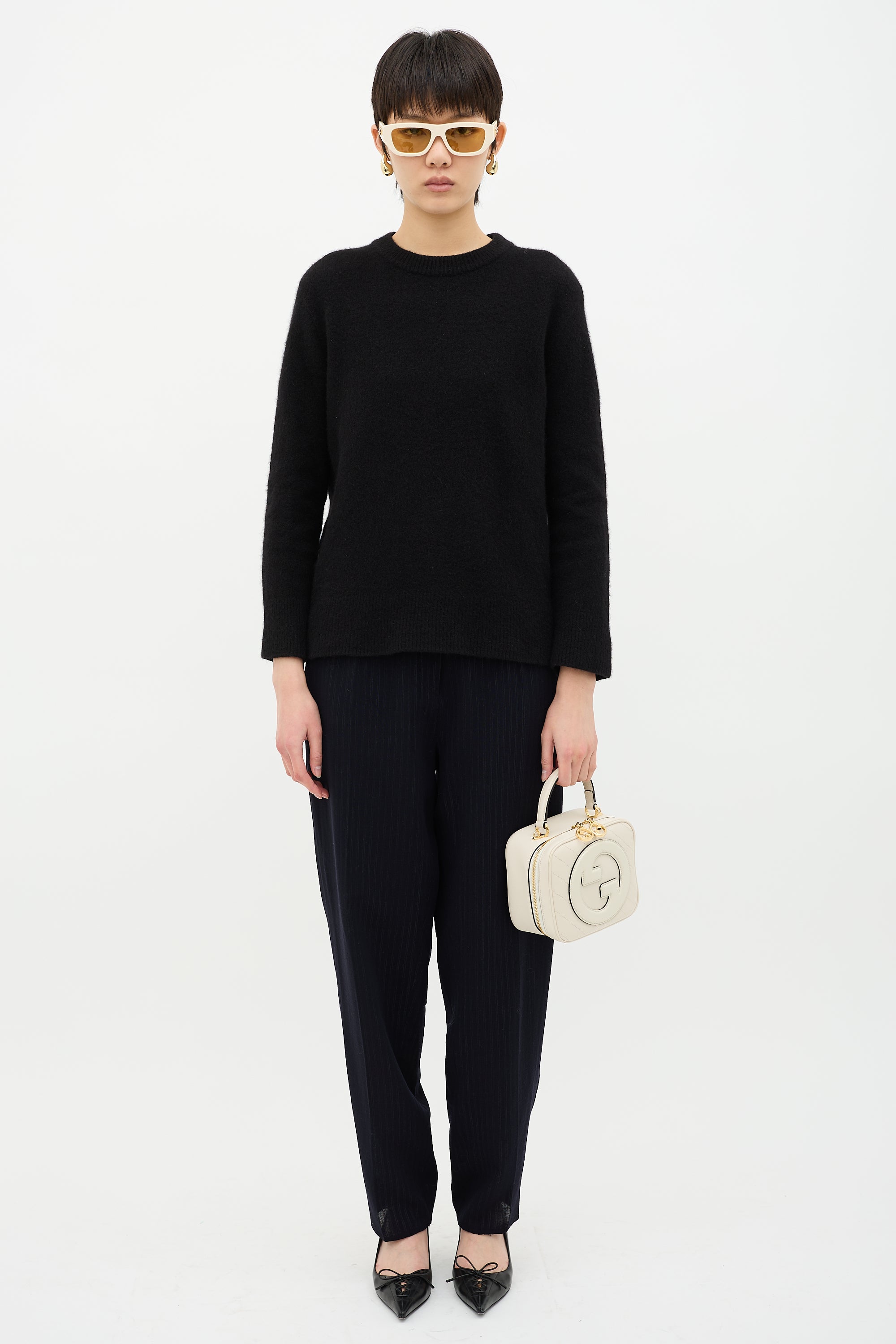 Gucci Leather Blondie GG Bag