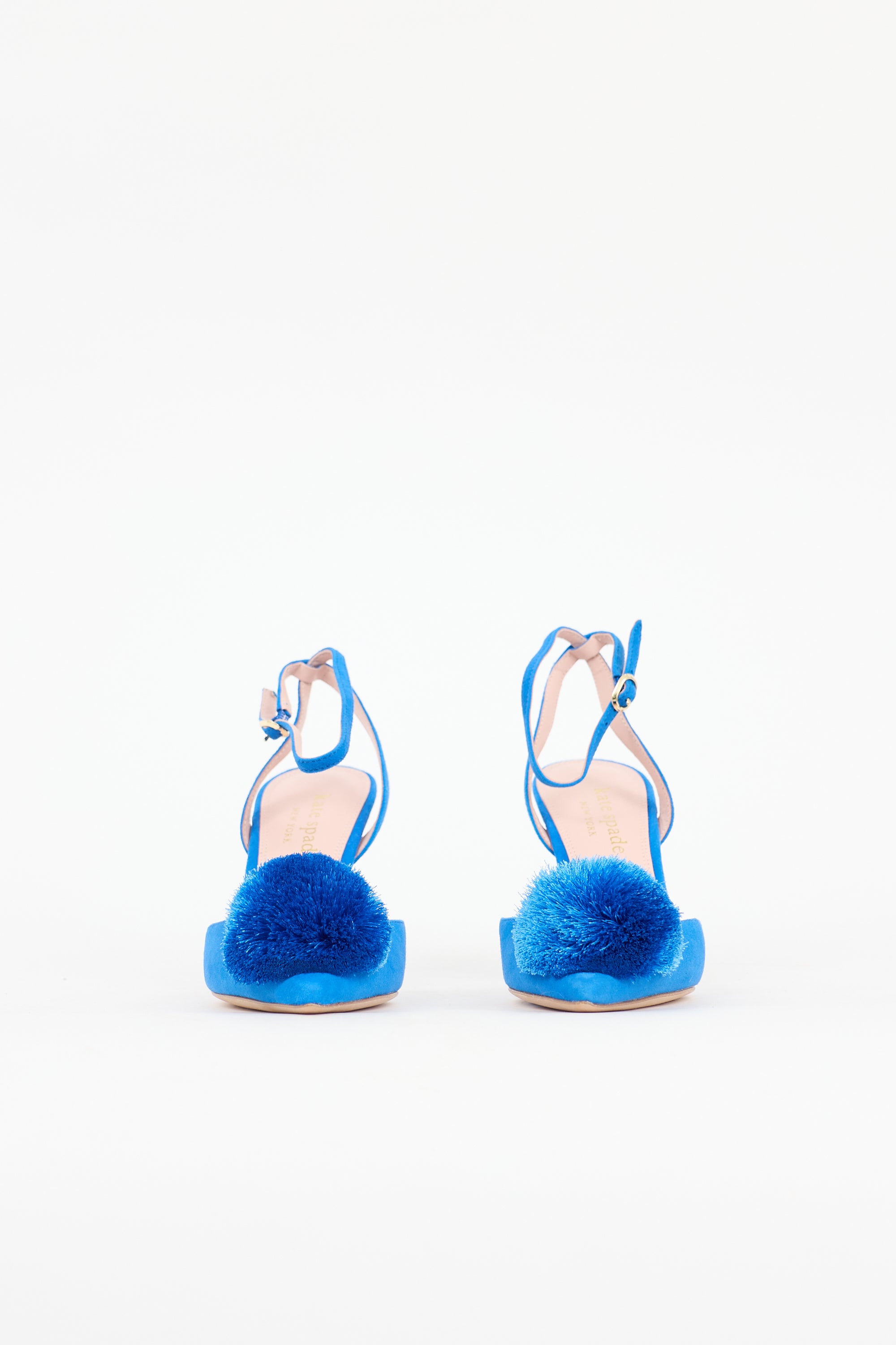 Kate Spade Suede Amour Pom Pump