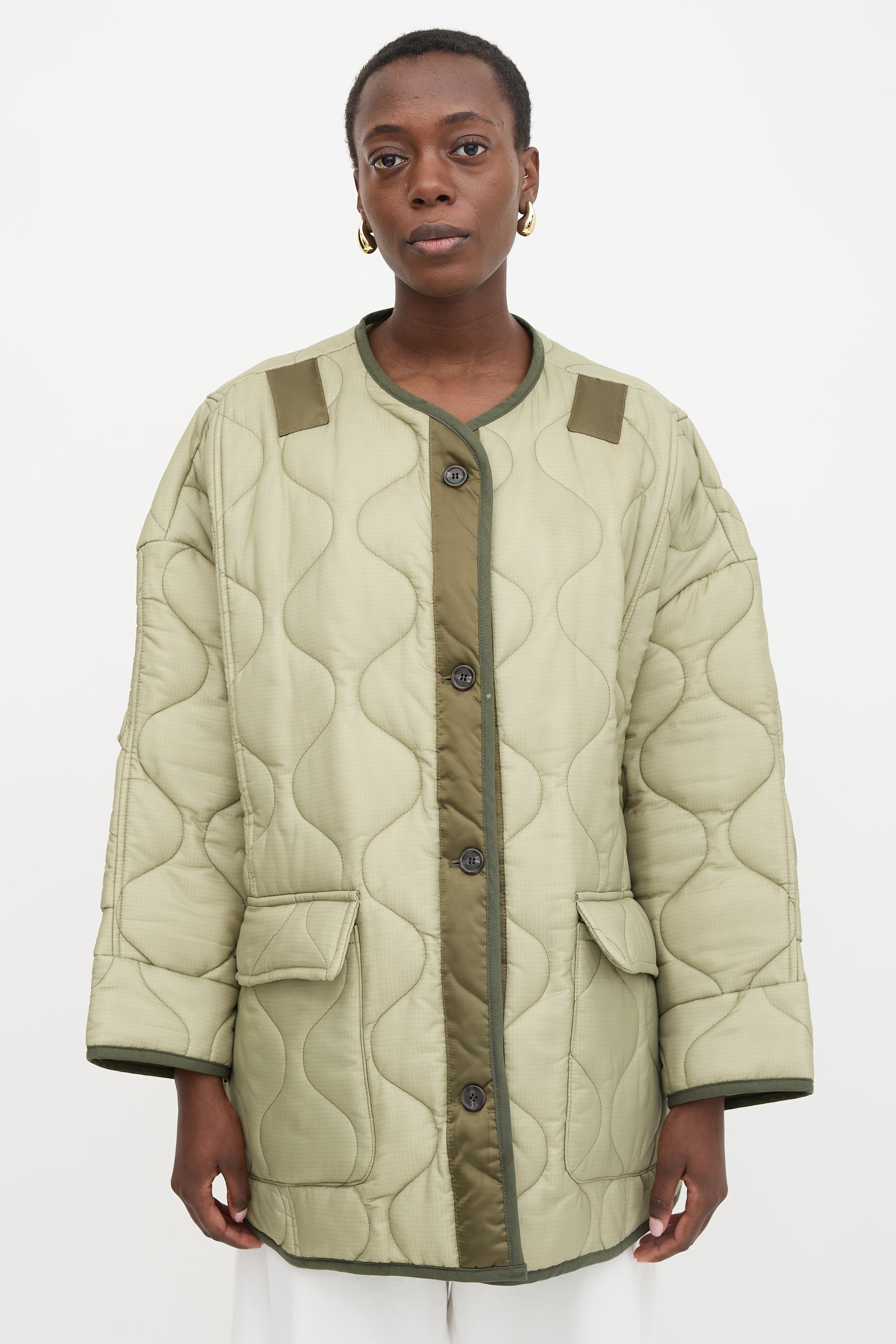 The Frankie Shop Teddy Quilted Jacket
