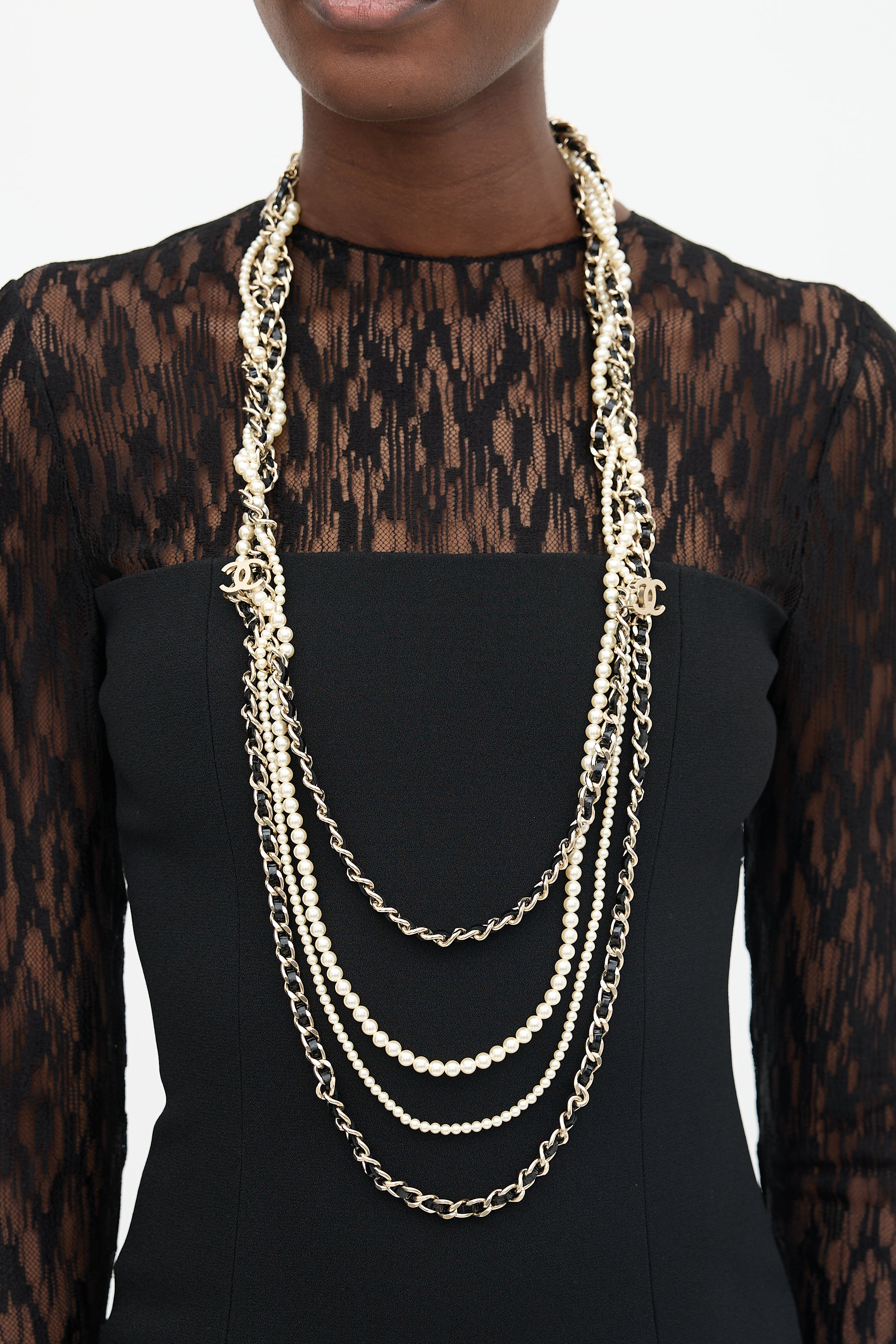 Chanel 2017 Layered CC Necklace