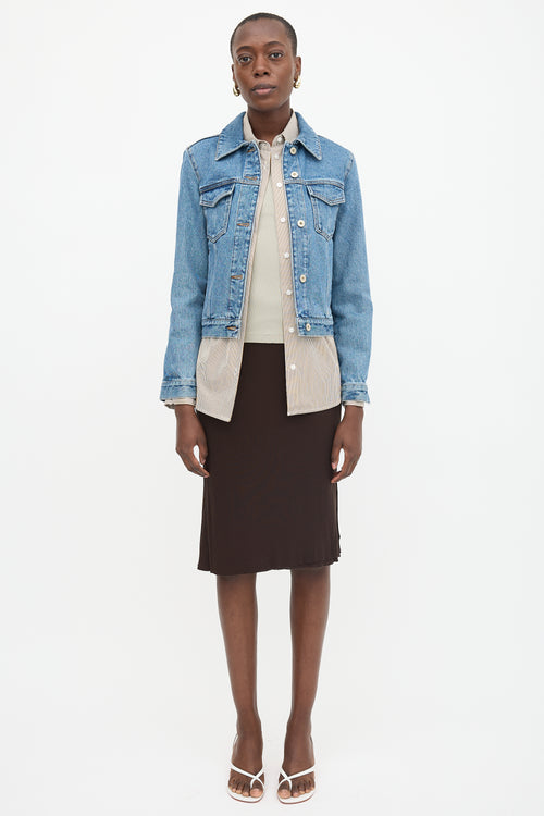 Loewe Denim Anagram Jacket