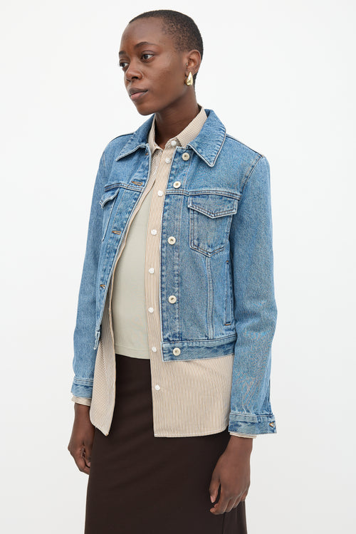 Loewe Denim Anagram Jacket