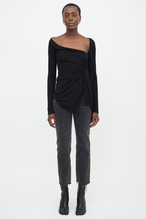 Rick Owens FW 2007 Jersey Draped Top