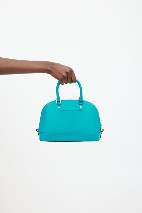 Coach Blue & Silver Sierra Leather Bag