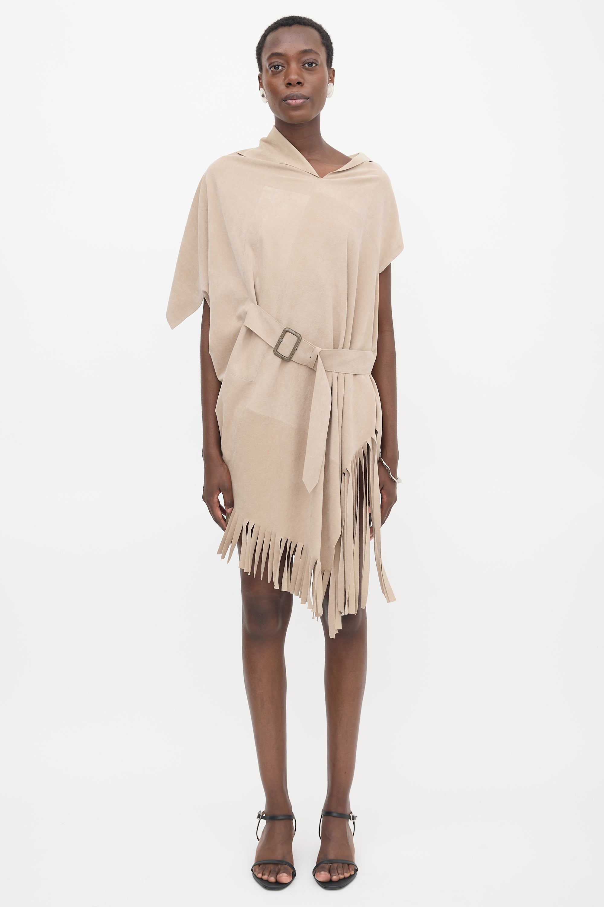 Junya Watanabe SS 2013 Draped Faux Suede Dress