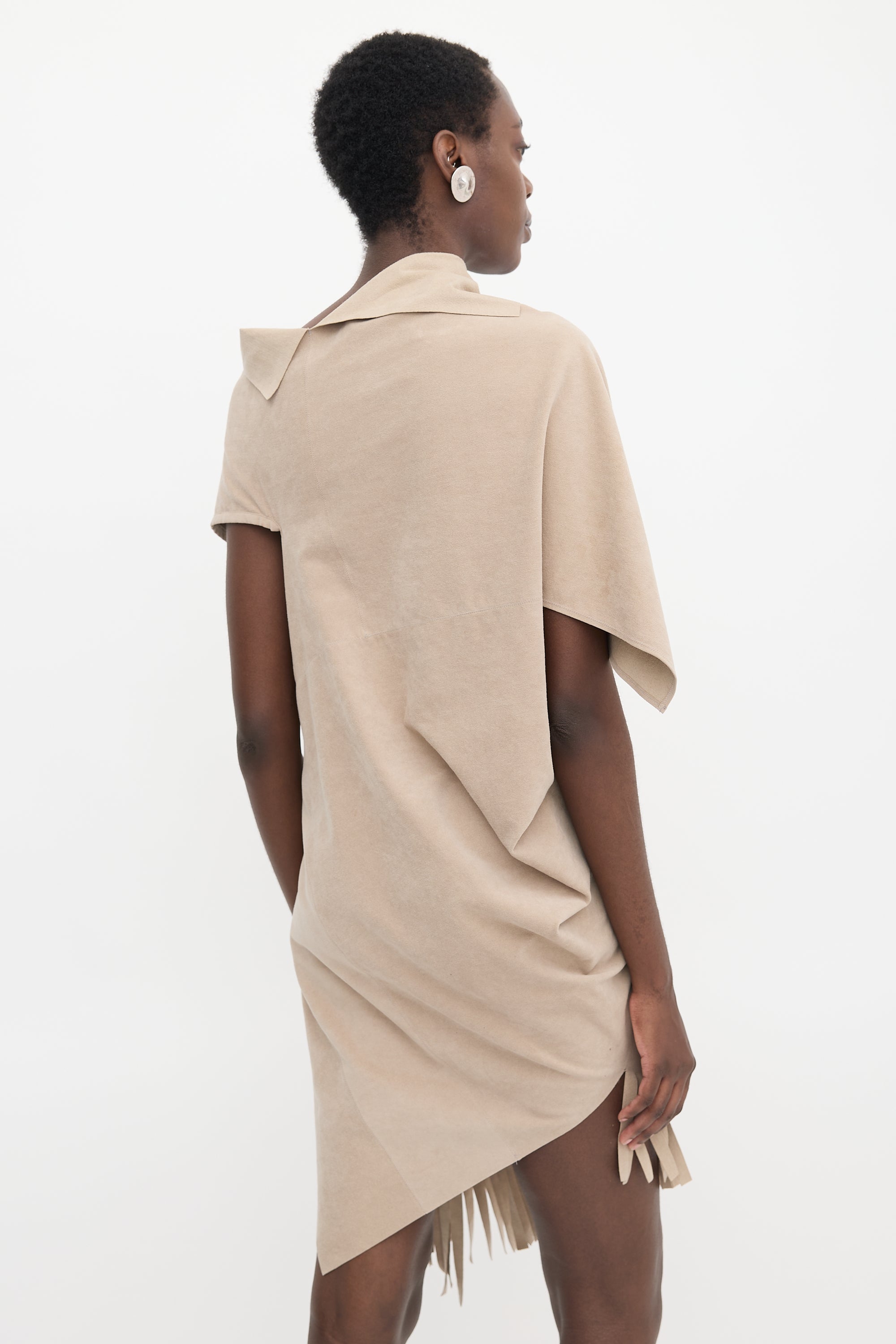 Junya Watanabe SS 2013 Draped Faux Suede Dress