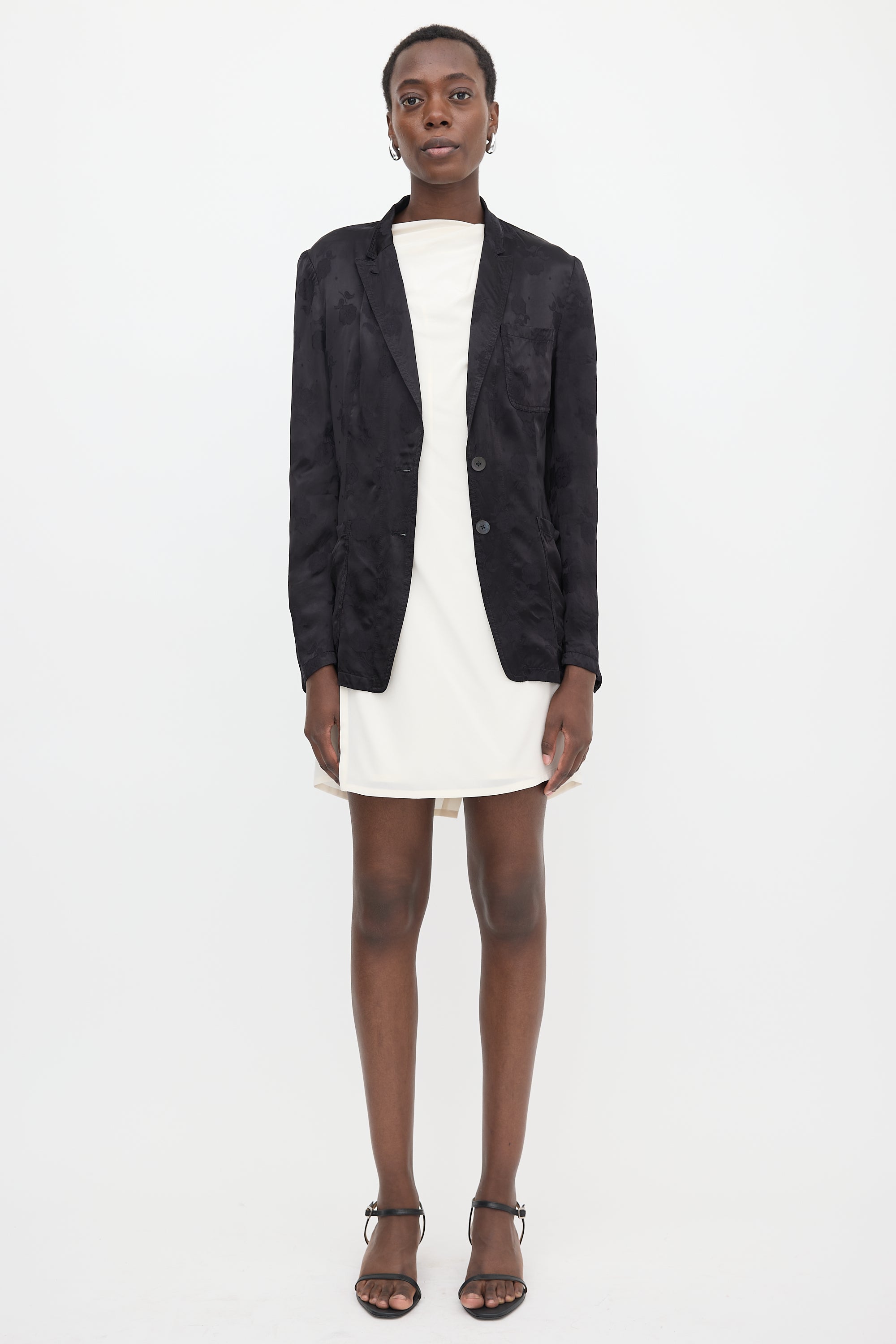 Dries Van Noten Satin Jacquard Blazer