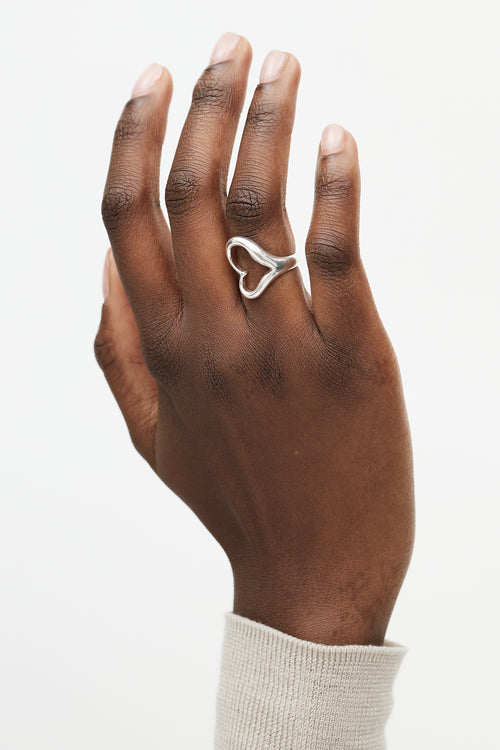 Tiffany & Co. x Elsa Peretti Sterling Silver Open Heart Ring