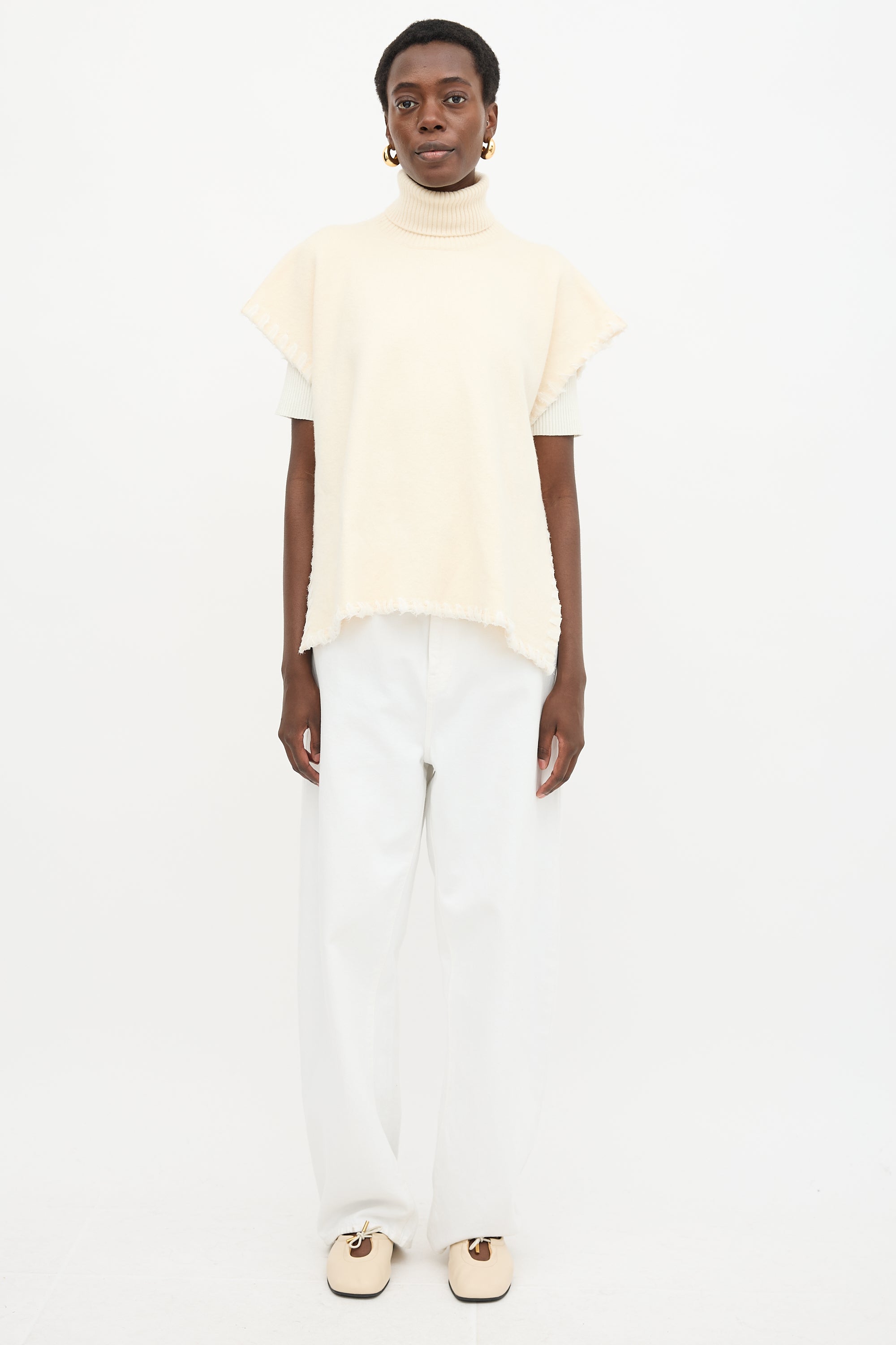 See By Chloé Wool Whipstitch Cape