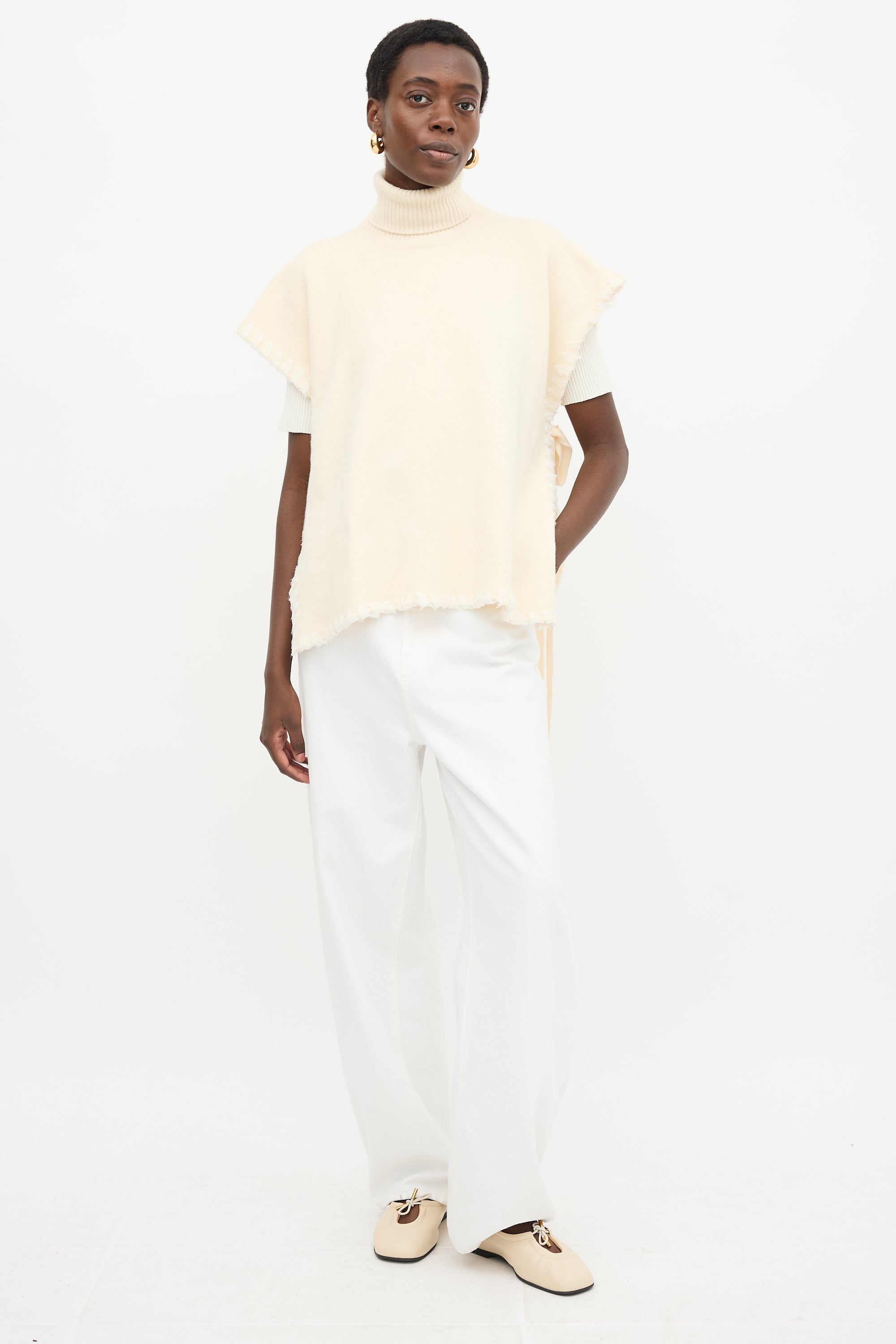 See By Chloé Wool Whipstitch Cape