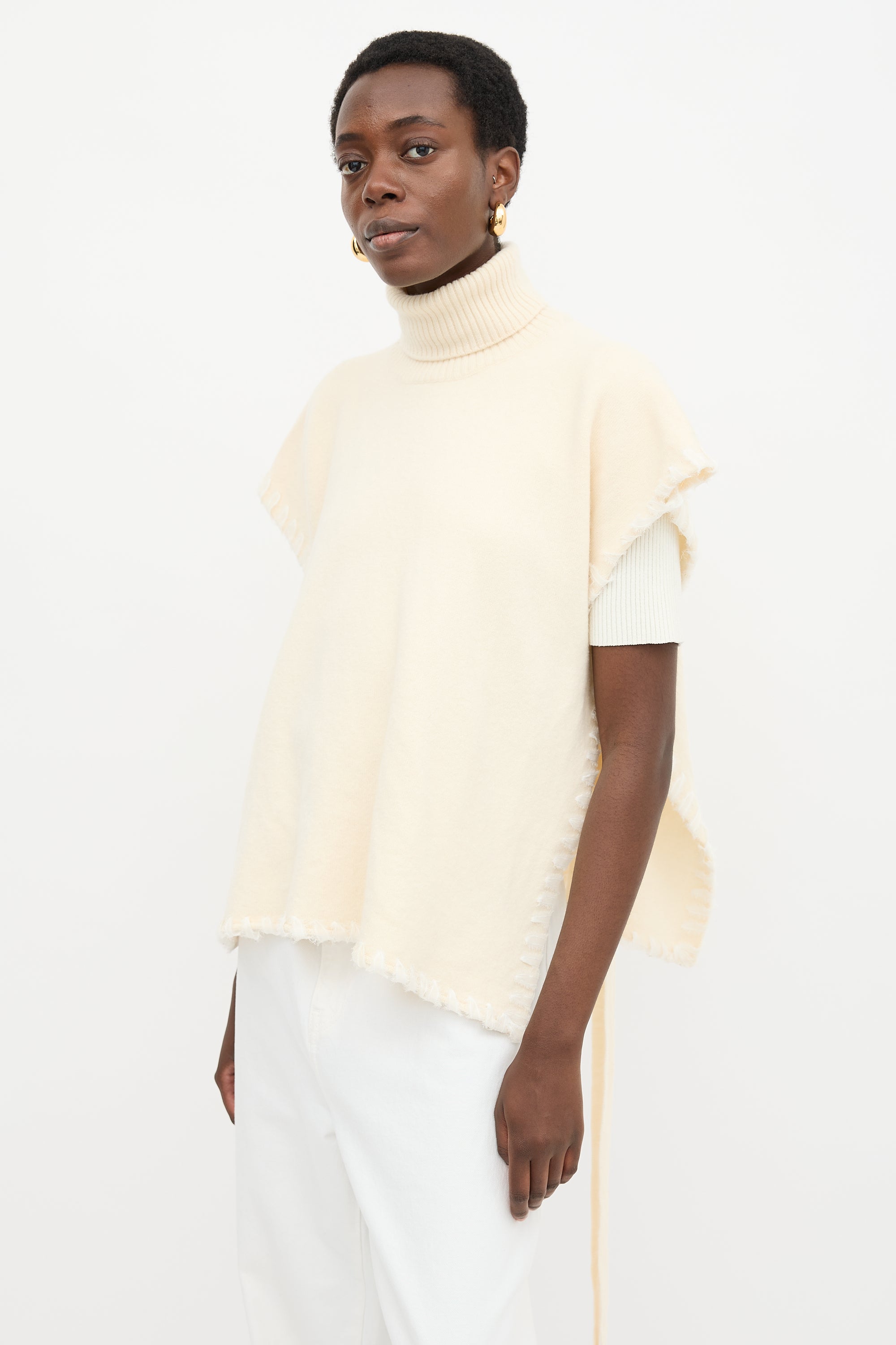 See By Chloé Wool Whipstitch Cape