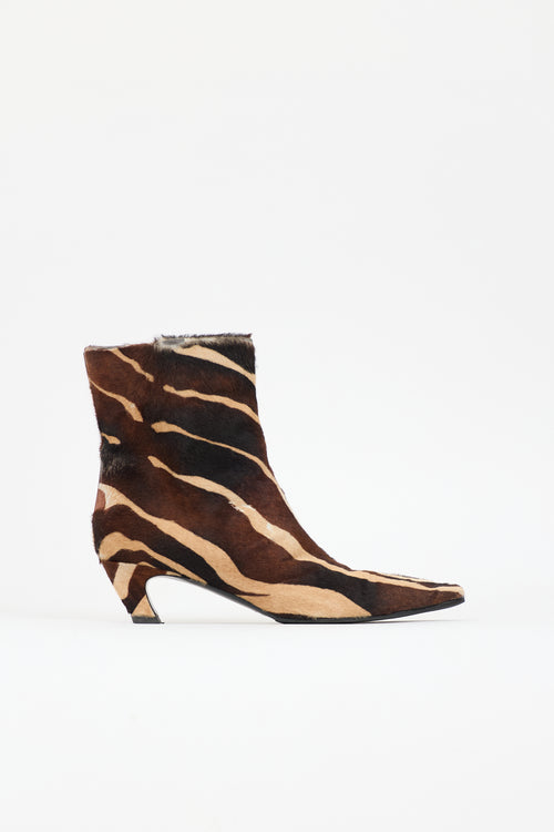 Khaite Printed Hair Arizona Boot