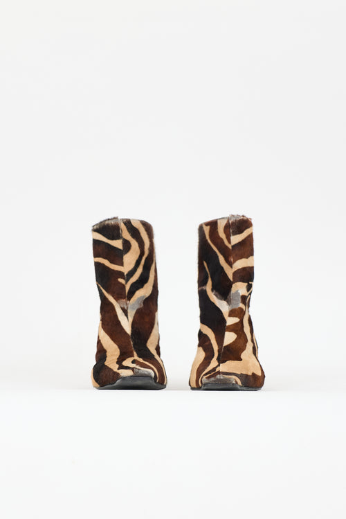 Khaite Printed Hair Arizona Boot