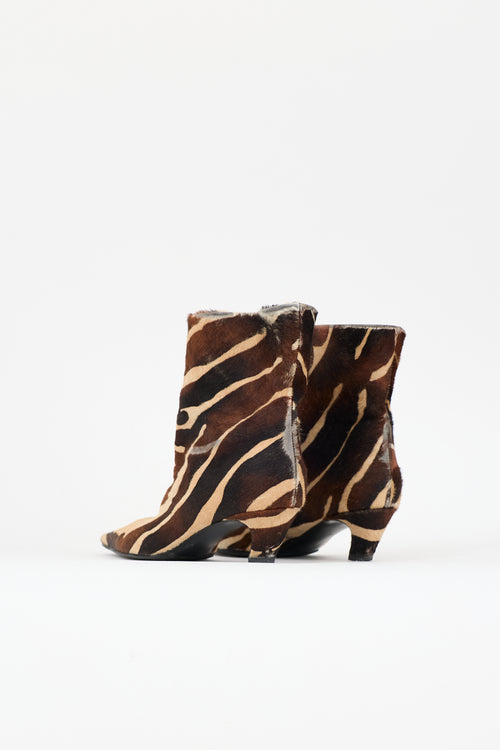 Khaite Printed Hair Arizona Boot