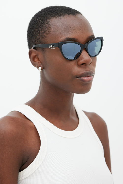 Kenzo Black & Blue KZ3194 Tapered Sunglasses