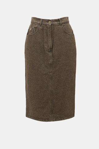Kenzo Jeans Denim Midi Skirt