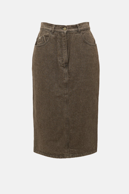 Kenzo Jeans Denim Midi Skirt