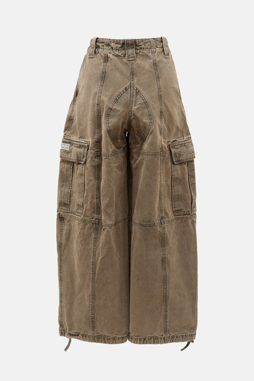 Kenzo Wide Leg Cargo Pant